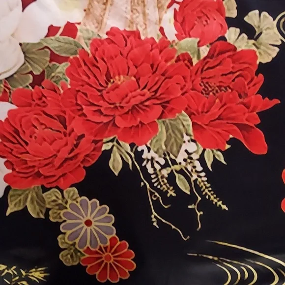 Japanese Geisha Print Dress - Picture 5 of 8